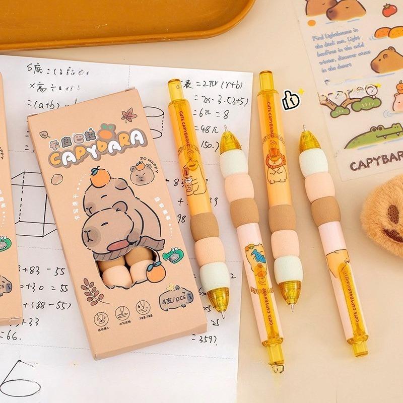 12Pcs Lytwtwtw Cute Pen Capybara Ballpoint Pen News Office Gift School Supplies Stationery Kawaii Fun Pen Student Stationery Office Supplies