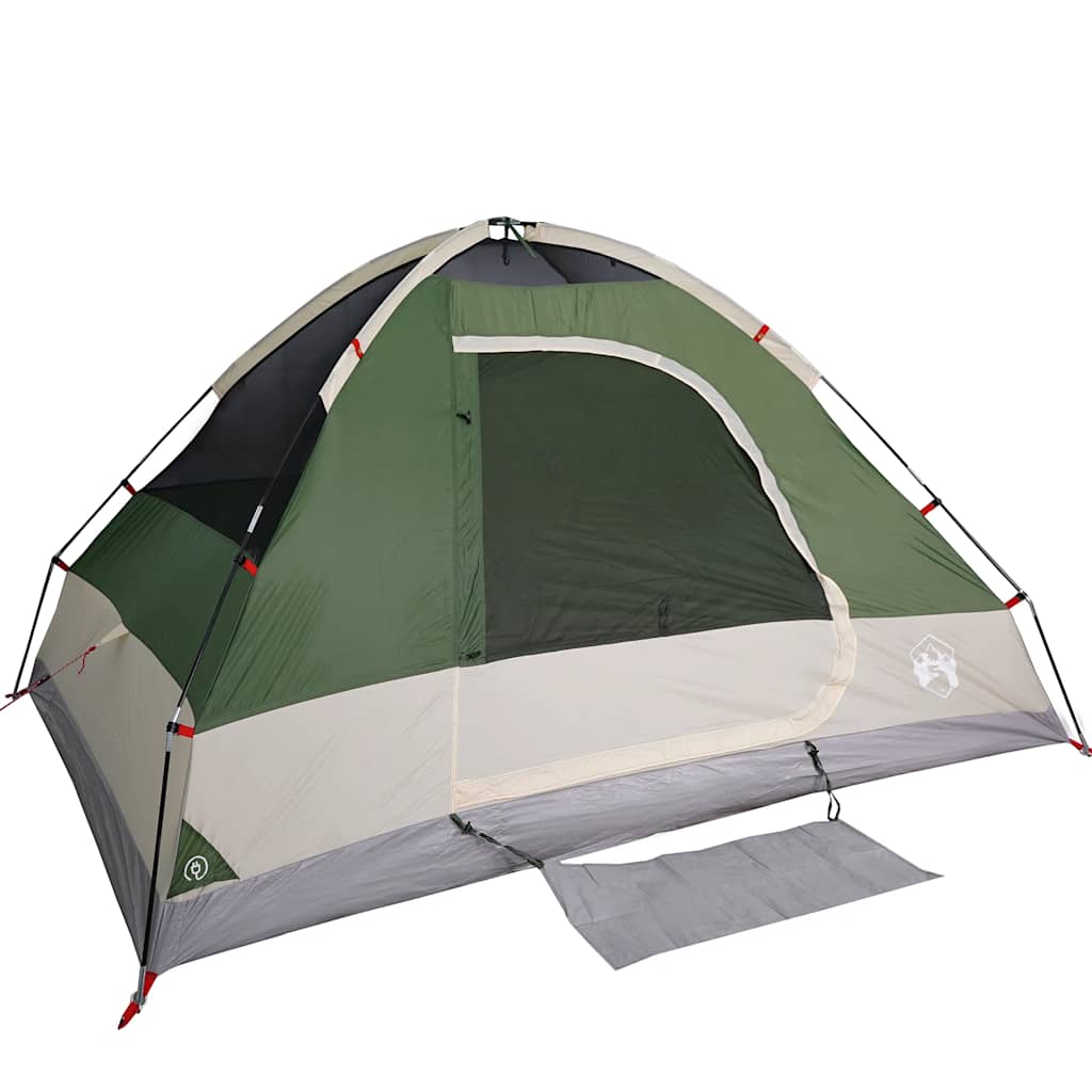 Dome Family Tent for 6 Persons Green Waterproof