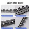 Industrial Wear-Resistant Thickened Bent Plate Chain for Single/Double-Sided Conveying