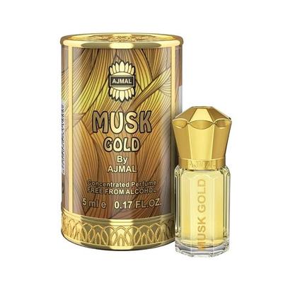 MUSK GOLD Attar | Fruity Floral & Musky Fragrance | Unisex Non-Alcoholic | Long Lasting Attar Men & Women - 5 ML
