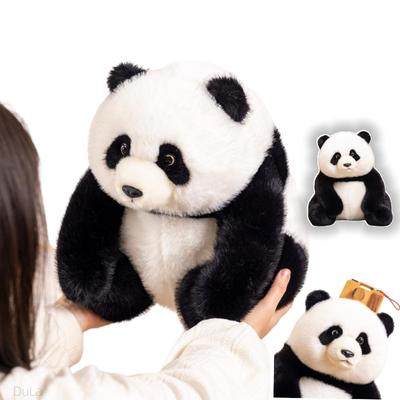 Animais de pelúcia gigantes realistas, panda, bebê, brinquedo de pelúcia, bonecos de pandas fofos, travesseiro de abraço supermacio para crianças, presentes de aniversário, decoração de casa