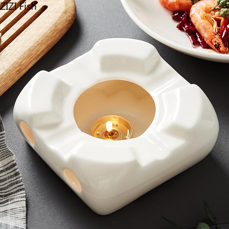 Creative White Ceramic Dinner Plate Heatable Chinese Style Tableware Plate Hotel Home Kitchen Decoration Tableware