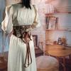 Gothic Painting Pattern Lift Up Female Waist Corset Wide Nylon Belt Women Trendy Slimming Waistband Adjustable Corsets