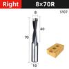 New Durable Portable High Quality  2 Flute Drill Bits Left/Right 10mm Shank Router Bits Carbide Wood Bits Wood Alloy