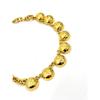 Used Moschino gold color necklace with logo charm vintage