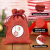 24pcs Christmas Linen Bag Drawstring Bag Set Party and Gathering Gift Box Cosmetics Jewelry Candy Packaging and Storage Bag