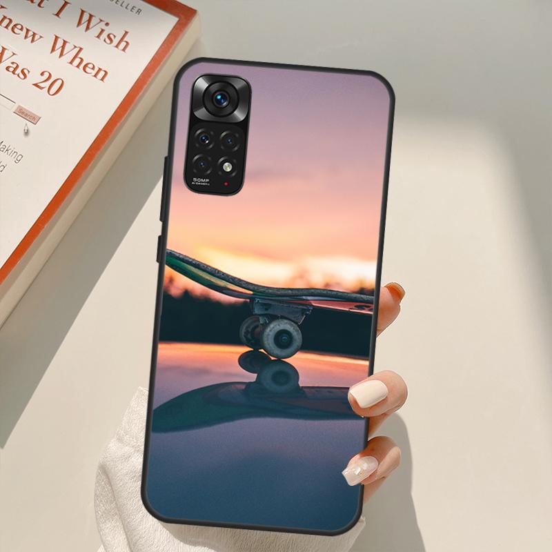 Cool Skate Case For Xiaomi Redmi Note 11 10 Pro 8 9 9S 10S 11S 9A 9C 10A 10C K40 K50 Gaming Cover