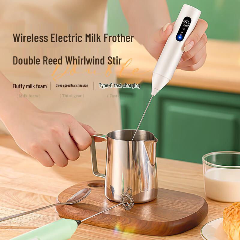 LINGCHEN Electric Handheld Milk Frother & Mixer