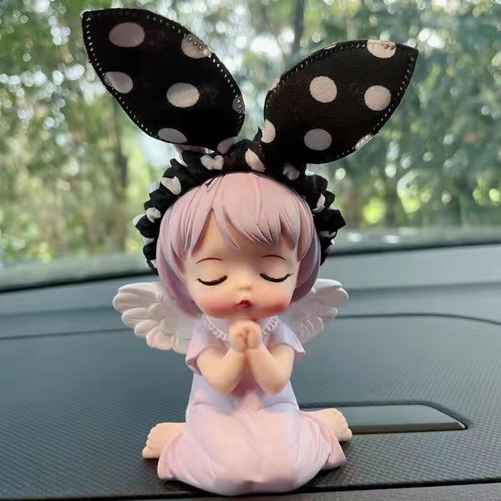 

Cute Car Ornaments Lovely Shape Delicate Workmanship Car Interior Decoration for Women Men Type4