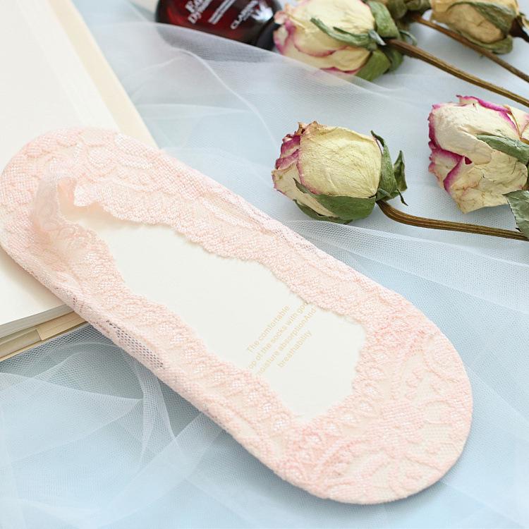 Damen Eis-Seide Low-Cut Anti-Rutsch Unsichtbare Bootssocken – Dünn, Baumwollsohle, Rutschfeste Ferse, Perfekt für High Heels