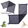 Bearded Dragon Hammock Firm Suction Cup Reptile Hammock Lounger Small Pet Reptile Hanging Mesh Bed Cage Supplies