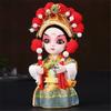 Chinese Opera Character Decoration Silk Doll Peking Opera Mask Doll Chinese Handmade Decorative Gifts Shop decoration Doll