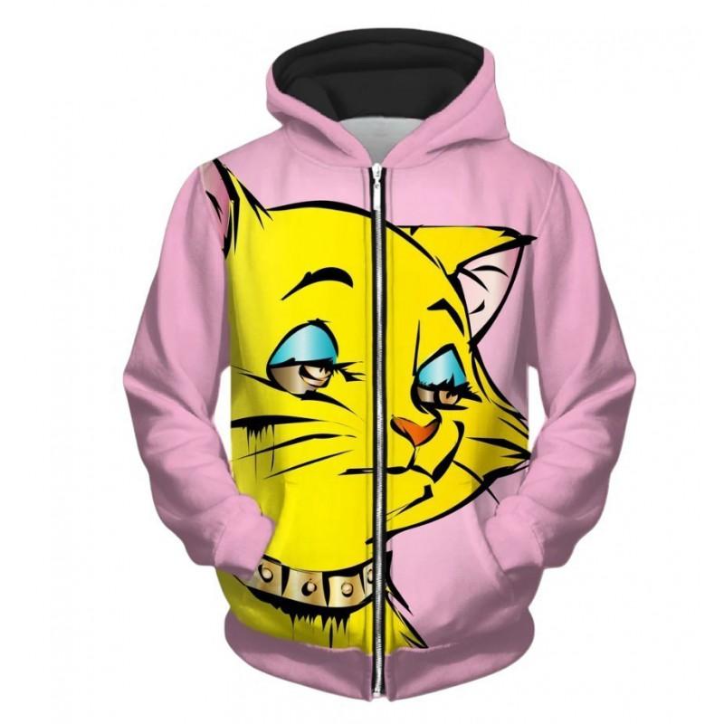 Womens Oversized Hoodie With 3D Animal Print Digital Loose Fit Long Sleeve Sweatshirt Winter Streetwear