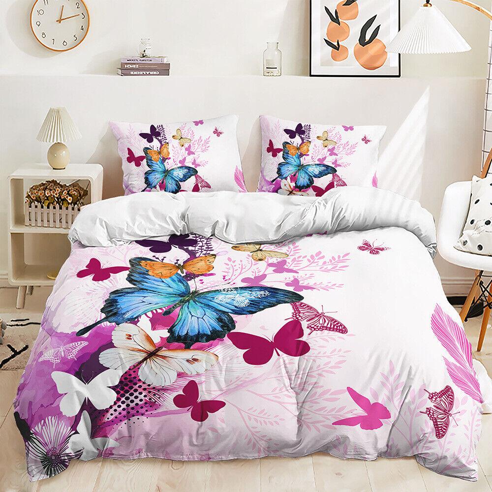 

Серія Butterfly Doona/Ковдра/Підковдра Односпальний/Двоспальний/Королівський комплект постільної білизни Single 135x200cm