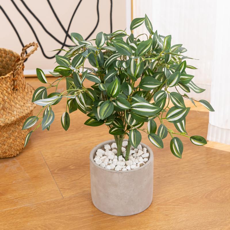 Artificial Plants Green Bonsai for Home Christmas Decoration Craft Wedding Accessories Indoor Outdoor Decoration Fake Flowers