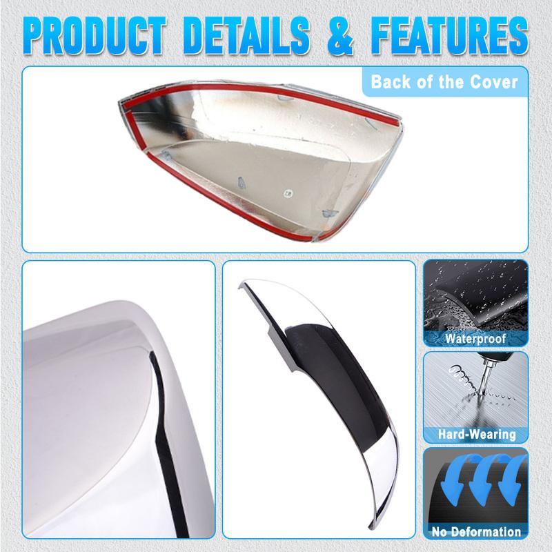 For Toyota Highlander    2PCS Side Rear View Mirror Cover Caps Signals
