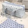 Portable Blue Polka Dot Pencil Case Multi-functional Bow Pattern Stationery Bag Large-capacity Stationery Pouch Students Gift