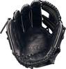ZETT Youth Baseball Soft Black BJGB74510F Glove, Steer, All-Around, Left-Handed Throw, (1900), Size SS,