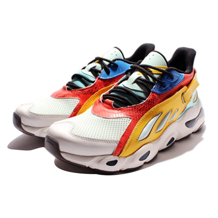 New LiNing Butterfly Anti Slip Wear Resistant Low Top Chunky Sneakers Men's Red Yellow AGLN069-16