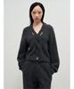 Anggae Twisted Moss Pullover Dark Gray