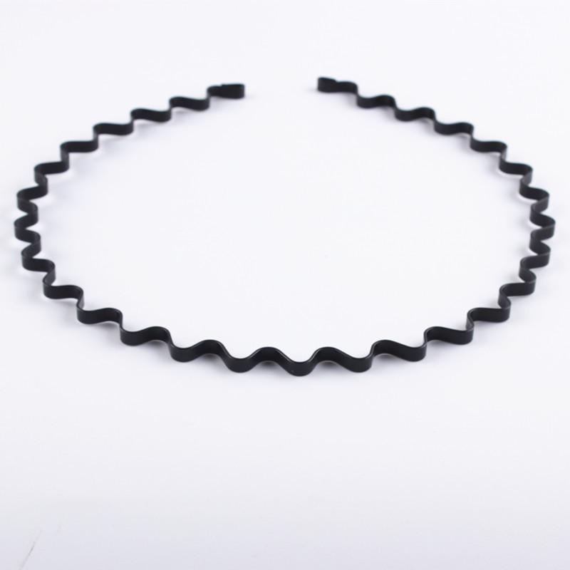 

Унісекс Чорна Сплавна Дротова Спортивна Пов язка на Голову для Зачесаного Назад Волосся та Вмивання Обличчя