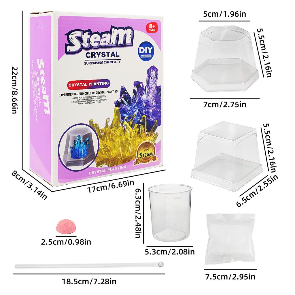 Children'S Crystal Planting Scientific Experiment Handmade Diy Crystal Making Puzzle Novel Planting Toys
