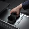 Spigen Tesla Center Console Cup Holder, Carbon Fiber Design, Washable, Fixed, Compatible with Tesla Model 3/Model Y, TO210 ACP04507 (Black)