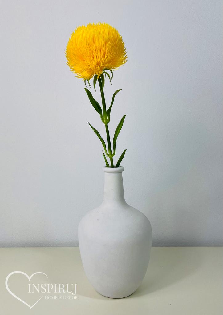 Chryzantema gałązka real touch 51 cm żółty