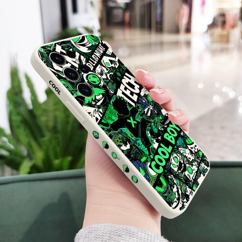 

Cool Guy Graffiti Phone Case For Samsung Galaxy S25 S24 S23 S22 S21 S20 S10 S10E FE Ultra Plus Note 20 Ultra Silicone Cover Galaxy S25 Ultra белый