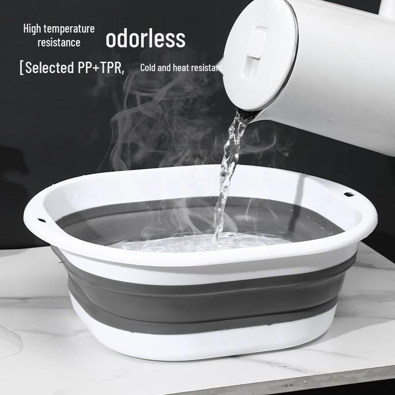 Foldable Washbasin: Portable Dormitory/Travel Laundry & Face Basin - Available In Large, Medium, Small Sizes