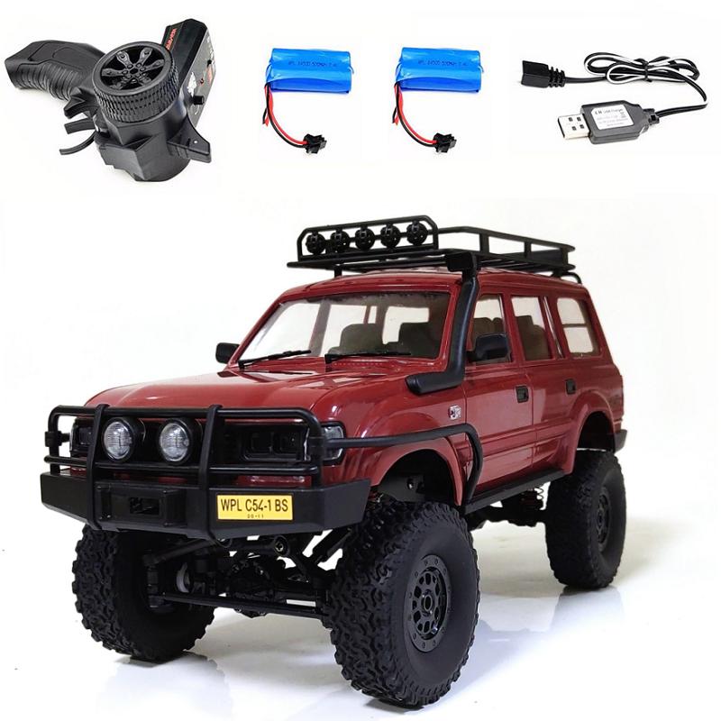 WPL C54-1 4WD 2.4G Off-road Car LC80 Remote Control Car RC Crawler Buggy Moving Machine Kids Battery Powered Cars Boys Gift