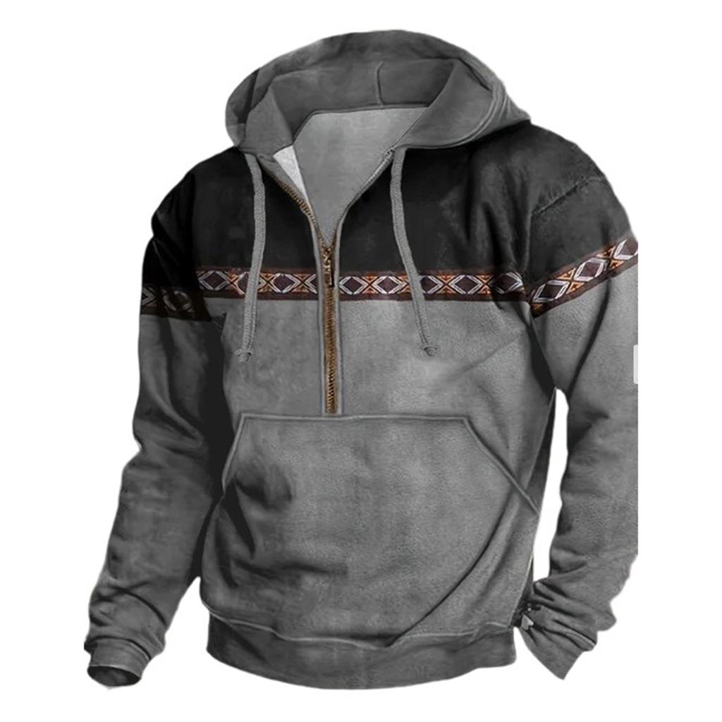 Men  Leisure  Fashion  Hooded Hood  Zipper  Hoodie