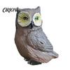 DIY Terrarium Decorations Mini Simulation Owl Resin Figurine, Lifelike Feather Texture Animal Statue, Weather-Resistant Micro Creative Scene
