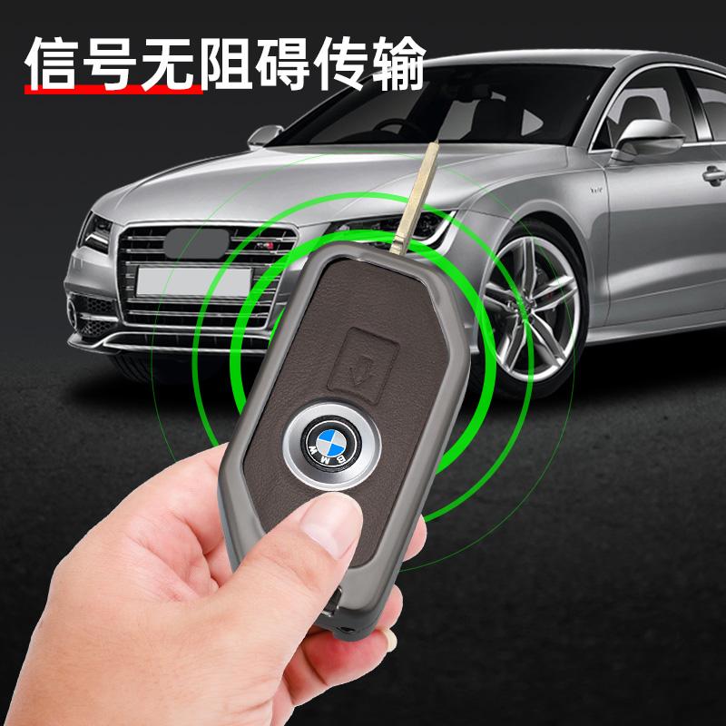 Genuine Zinc Alloy Leather Key Case Cover Protector Holder Accessories For BMW F750 F850 GS Adv F900 R XR K1600 GT GTL R1200