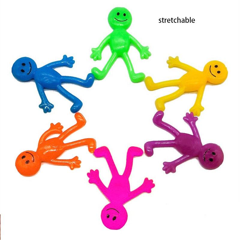 Tpr Smiley Face Doll Toy Stretchable And Stress-relieving Figure For Children Teens And Adults
