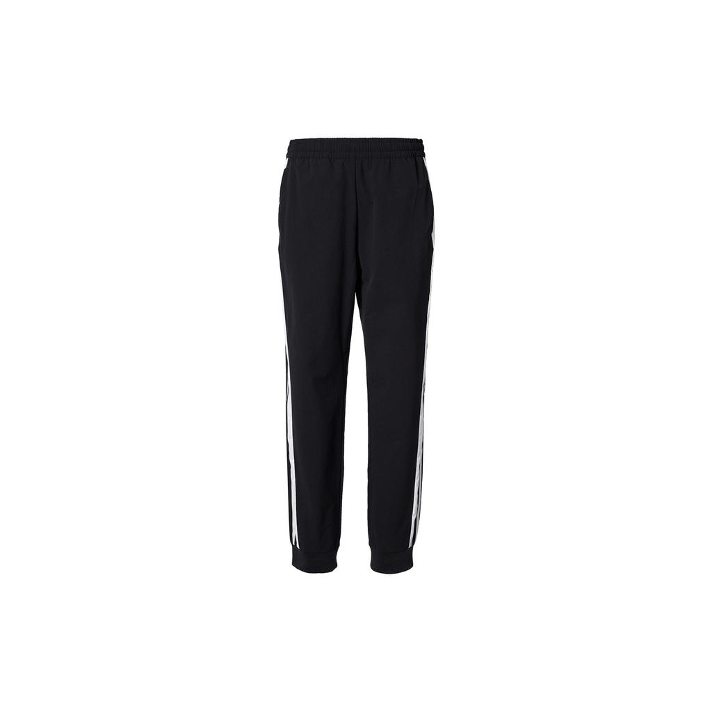 Adidas Casual Striped Loose Knit Sweatpants Women Bottoms Black GT4408