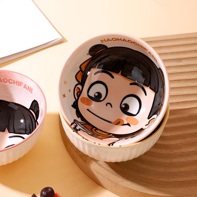 Nezha Cartoon Ceramic Children's Rice Bowl