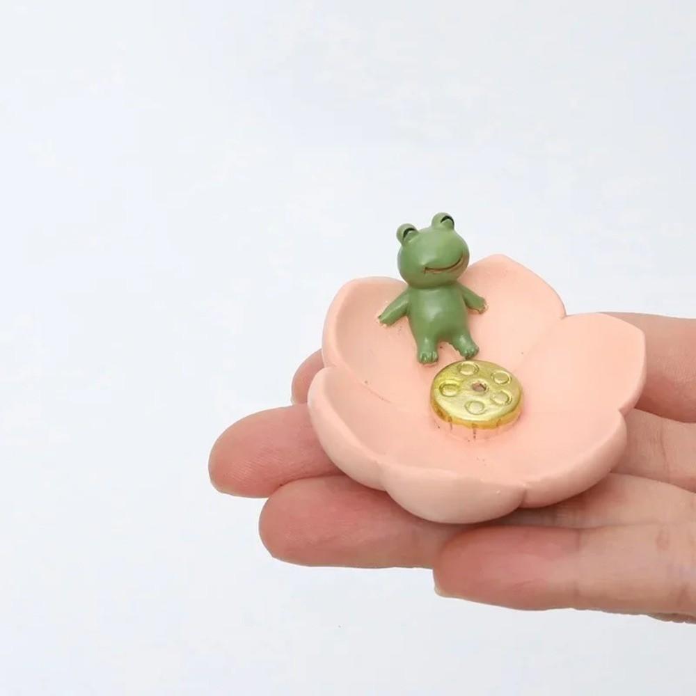 Ceative Resin Incense Holder Mini Blossom Sakura Ash Catcher Animal Aromatherapy Plate Home Decoration