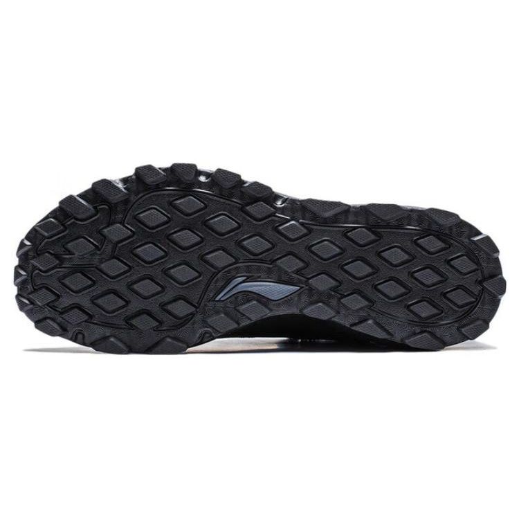 Li Ning Gundam Cloud Technology Fabric Comfortable Shock Absorbing Wear Resistant Low Top Running Shoes Men Sneaker Black ARNT011-2