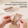 1PC Portable Clear Travel Jewelry Pouch Bag with Zipper,Mini Jewelry Storage for Rings Bracelets Earrings Necklaces Jewelry