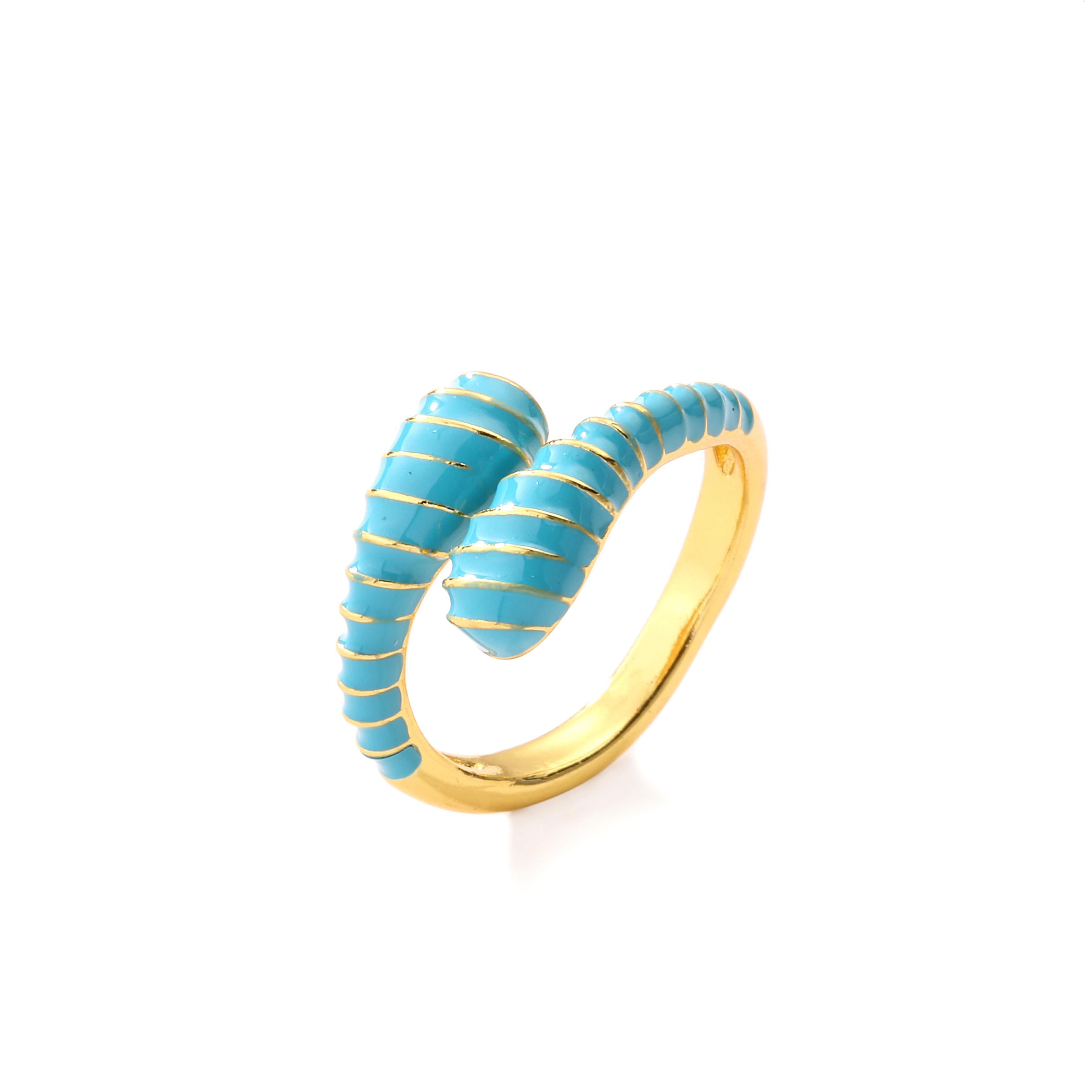 

HECHENG,Resin Irrugular Open Ring for Women,Candy Color Sweet Accessories Wholesale,Zircon Gift 18k Plated