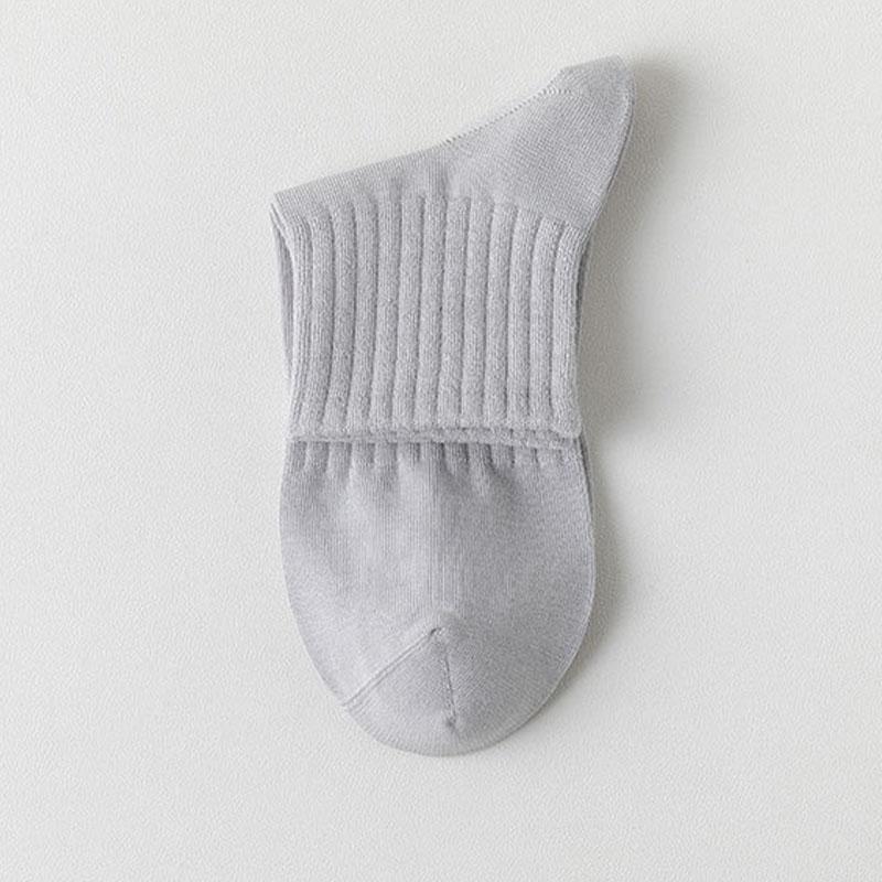 5 Pairs/Lot Men Socks Breathable Solid Color Outdoor Sport Middle Tube Casual Sock