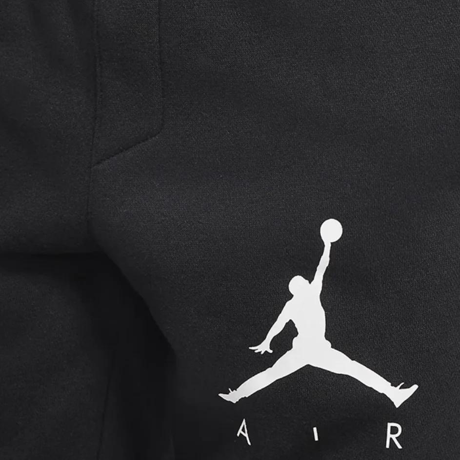 Jordan Kids' Apparel , Flyknit Jordan Logo Pattern Drawstring Fleece Lined Lace Up Elastic Cuff Full Length Pants (Unisex) Kids' Sweatpants