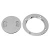 4 Inch Round Boat Hatch Detachable Cover 316 Stainless Steel Non Slip Deck Plate Inspection Hatch