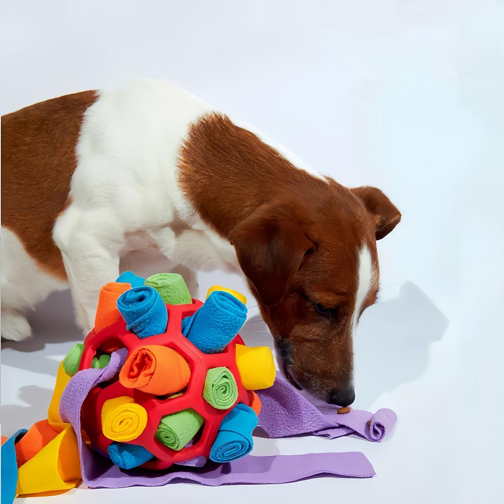 1pc Ball Dog Toy, Food Hide Bubble Rubber Ball for Sniffing, Mental Stimulation, Chew-Proof, Intelligence Development