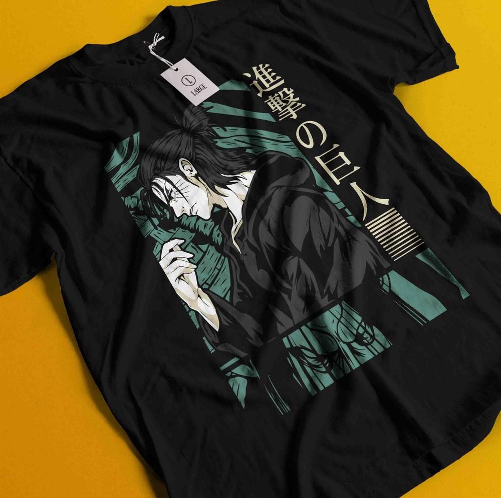 

Футболка Атака Титанов Эрен Футболка Микаса АОТ Леви Аниме Манга Графическая Унисекс Футболка 3XL