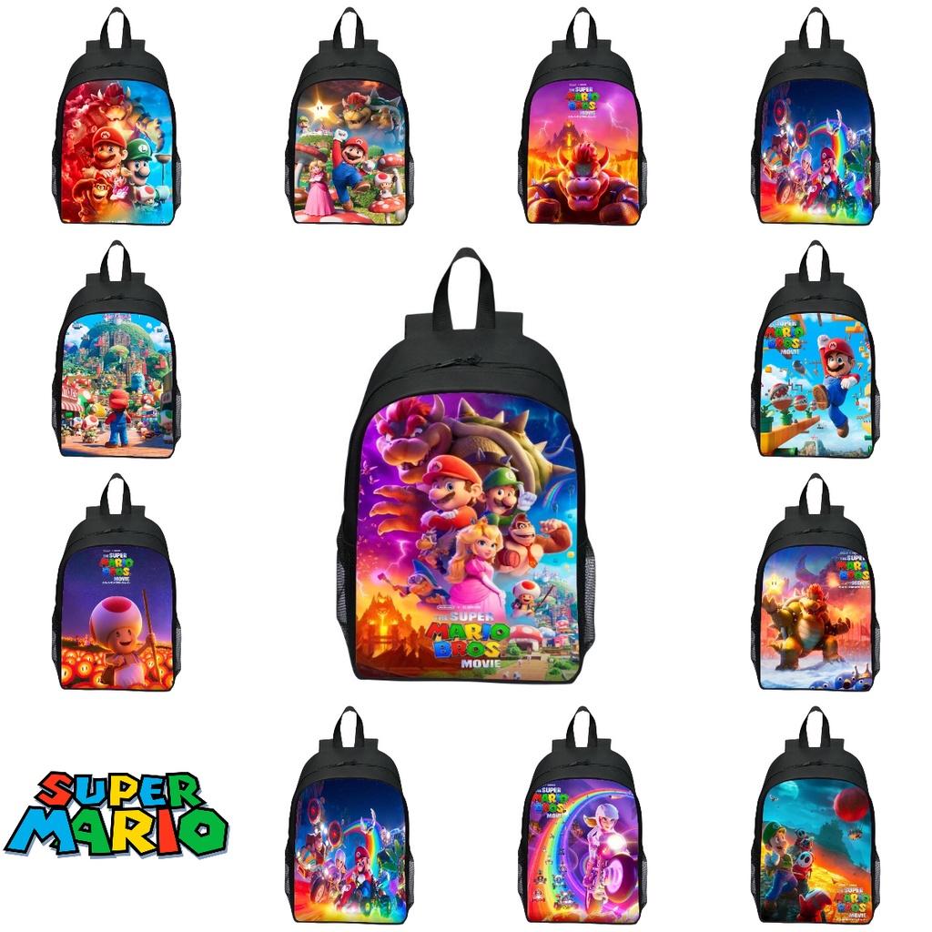 Super Mario Children's Backpack 16-inch Cute And Functional Oxford Fabric Custom Design
