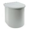 RING TRASH BIN 1x10L. GRAY AUTOMATIC LID OPENING.
