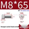 304 Stainless Steel Hex Socket Head Cap Screws, Cylindrical Head, DIN912.