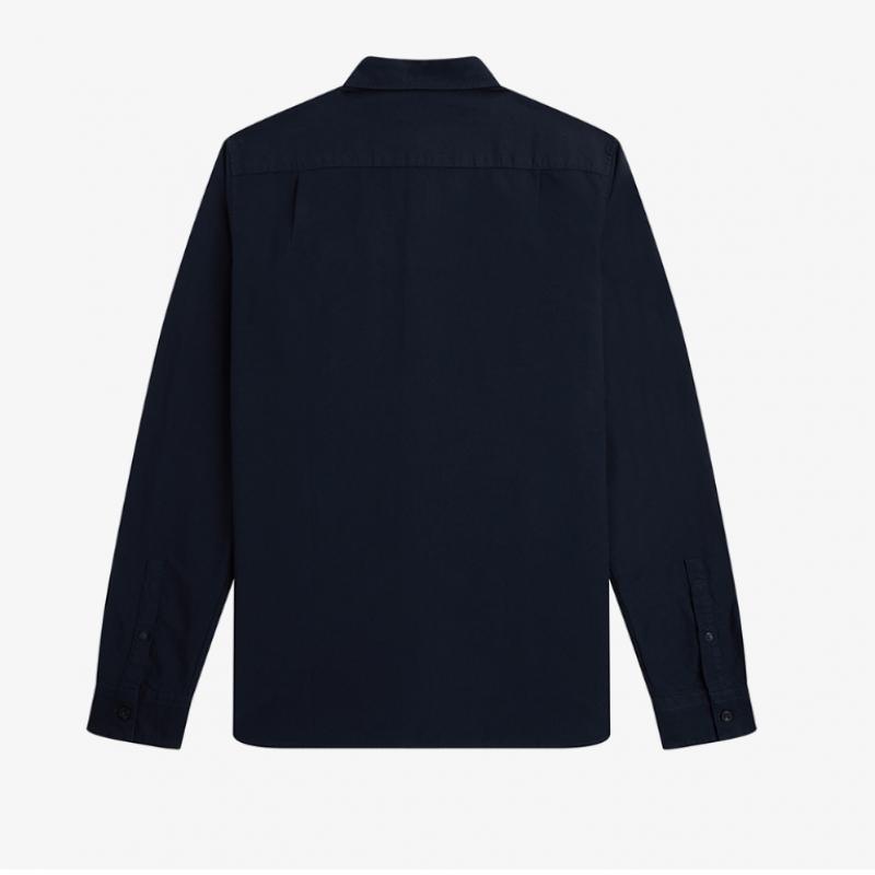 Fred Perry Long Sleeve Oxford Shirt Navy Afpm2435516 608